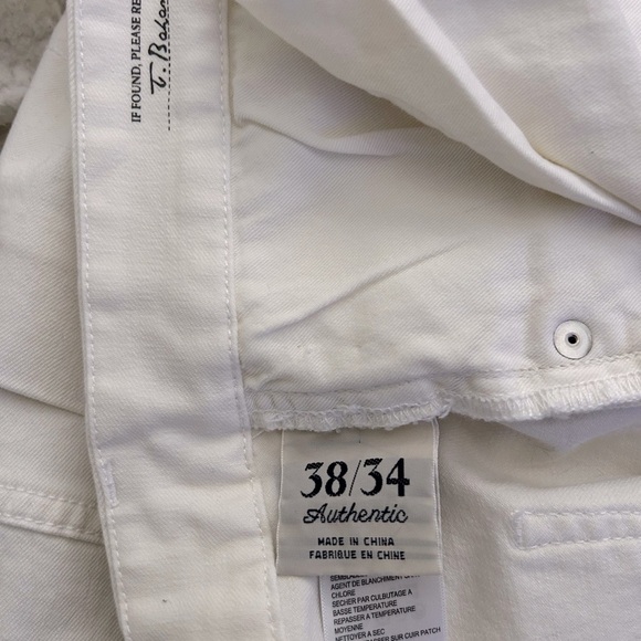 Mens Off White Casual Pants Straight Leg Dress Trousers - Picture 4 of 7